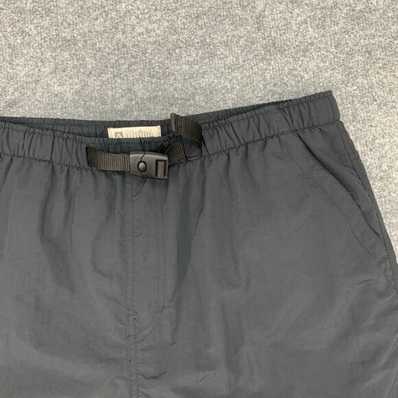 Alpine Design Short Mens XL Extra Large Black Mesh Lined Belted Nylon Zip Pocket - Picture 3 of 12